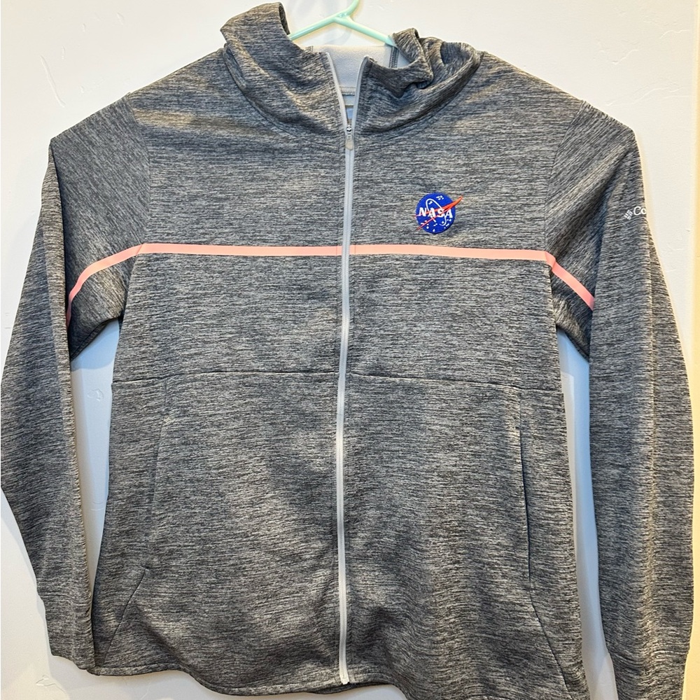 NASA Branded Columbia Golf Series Full Zip Hoodie Size XL